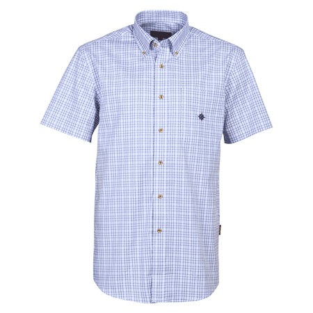 Camicia Maniche Corte Uomo Idaho Jungle - Blanc/Beige