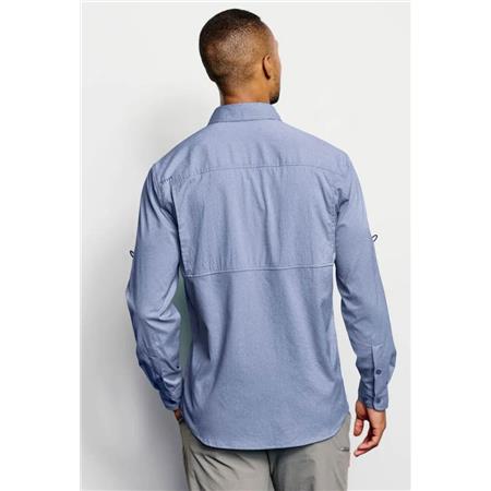 CAMICIA MANICHE LUNGHE - BLU ORVIS VENTILATED OPEN AIR CASTER LS - BLEU