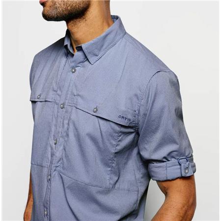 CAMICIA MANICHE LUNGHE - BLU ORVIS VENTILATED OPEN AIR CASTER LS - BLEU