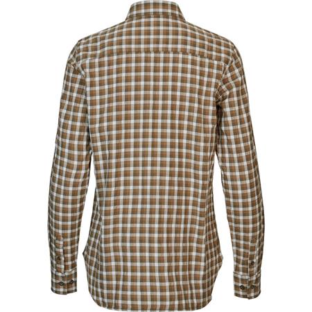 CAMICIA A MANICHE LUNGHE DONNA HARKILA FJELL L/S - DARK OLIVE CHECK