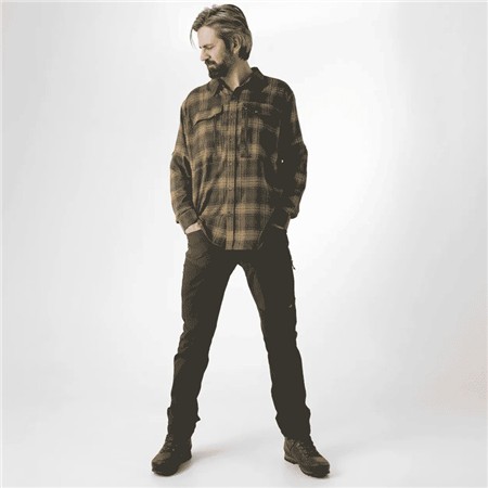 CAMICIA A MANICHE LUNGHE UOMO GEOFF ANDERSON EZMAR ALL YEAR - SUN/GRIGIO