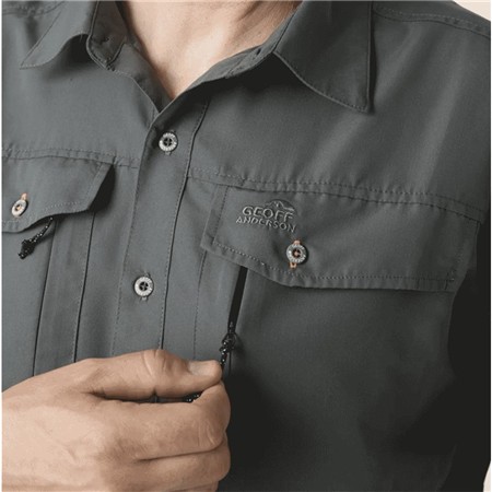 CAMICIA A MANICHE LUNGHE UOMO GEOFF ANDERSON EZMAR MIDWEIGHT SOFT - GRIGIO