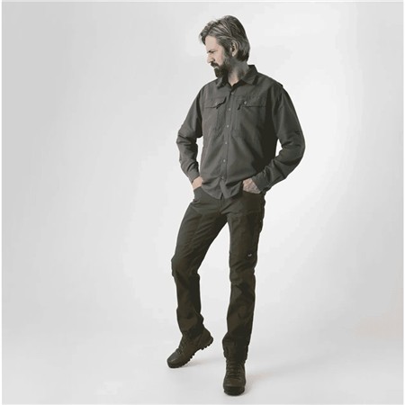 CAMICIA A MANICHE LUNGHE UOMO GEOFF ANDERSON EZMAR MIDWEIGHT SOFT - GRIGIO