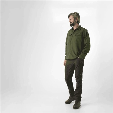 CAMICIA MANICHE LUNGHE UOMO GEOFF ANDERSON EZMAR MIDWEIGHT SOFT - VERDE