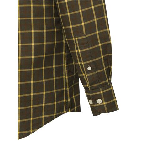 CAMICIA UOMO A MANICHE LUNGHE BERETTA BRYGGEN - MARRON/JAUNE