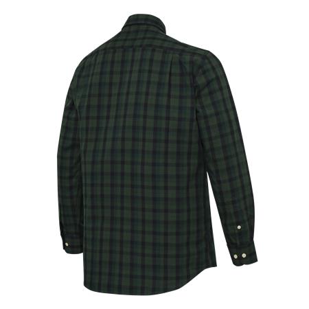 CAMICIA UOMO A MANICHE LUNGHE BERETTA BRYGGEN - VERT/NOIR