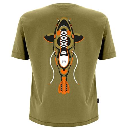 Camisa De Criança De Mangas Curtas Kumu T Shirt Kids True Leather - Kaki