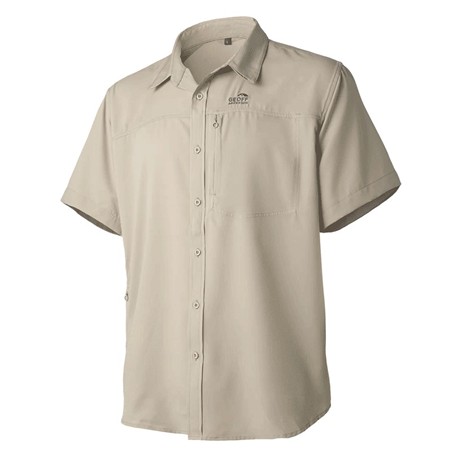 Camisa De Hombre De Manga Corta Geoff Anderson Ezmar Light S/S - Caqui