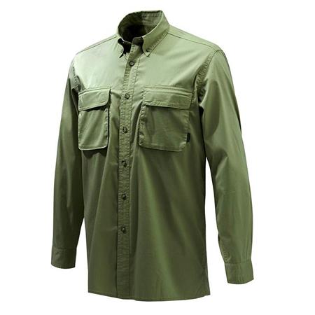 Camisa De Manga Larga Para Hombre Beretta Selous Sport Shirt - Vert