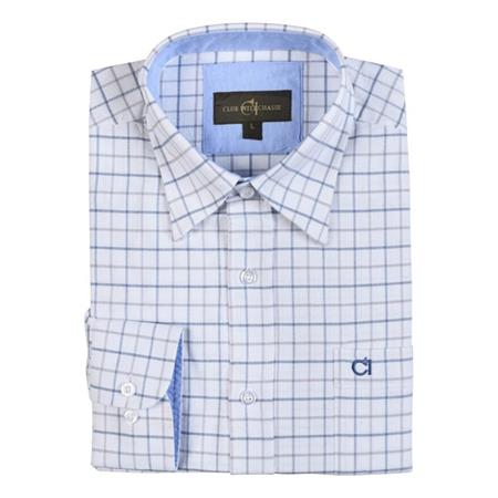 Camisa De Manga Larga Para Hombre Club Interchasse Acteon - Bleu
