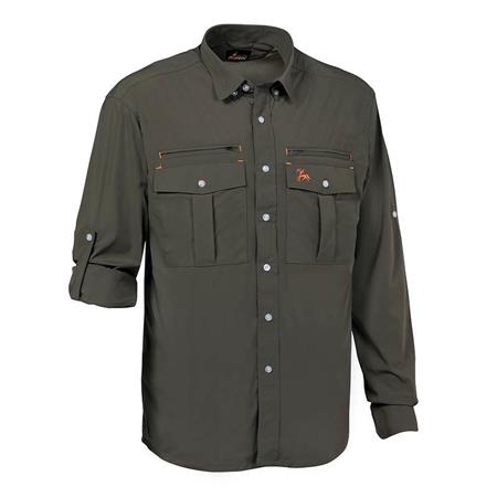 Camisa De Manga Larga Para Hombre Ligne Verney-Carron Antitic - Kaki