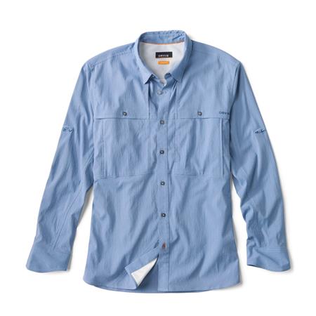 Camisa De Manga Larga Para Hombre Orvis Open Air Caster L/S Solid - Blue Fog