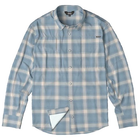 Camisa De Manga Larga Para Hombre Orvis Pro Stretch Ls Shirt - Cuadros Azul/Blanco