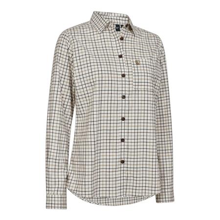 Camisa De Manga Larga Para Mujer Deerhunter Lady Grace - Beige Check