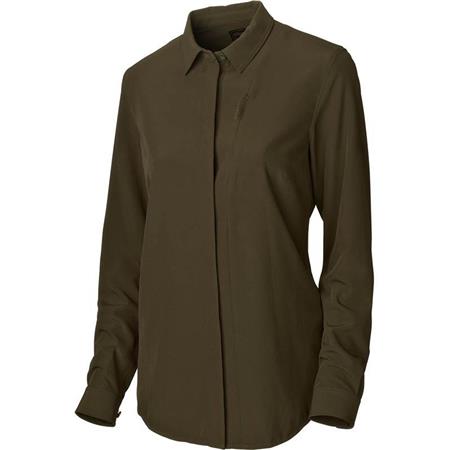 CAMISA DE MANGA LARGA PARA MUJER HARKILA HERLET TECH - KAKI