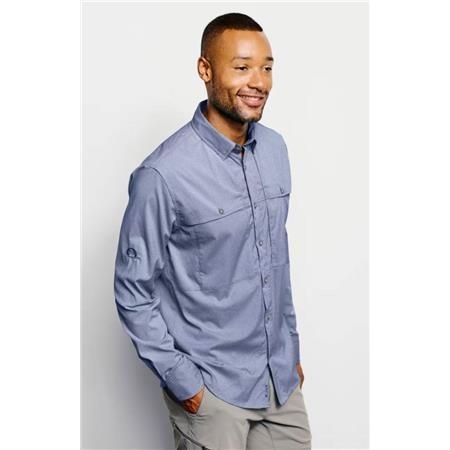 CAMISA DE MANGAS COMPRIDAS - AZUL ORVIS VENTILATED OPEN AIR CASTER LS - BLEU