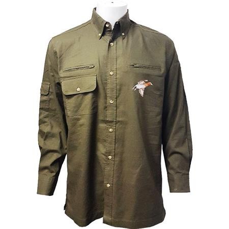CAMISA DE MANGAS COMPRIDAS HOMEM BARTAVEL HUNTER CANARD - KAKI