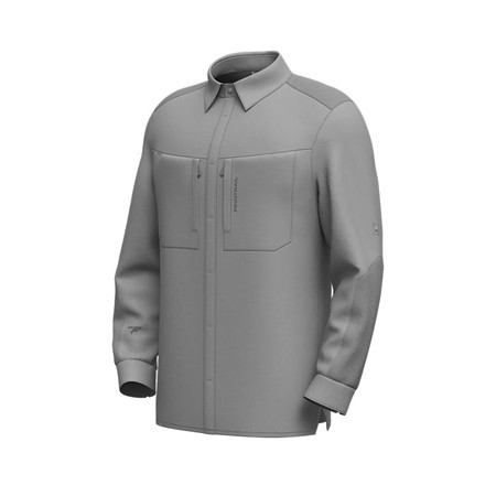 Camisa De Mangas Compridas Masculina Finntrail Anti Uv Breeze - Cinza