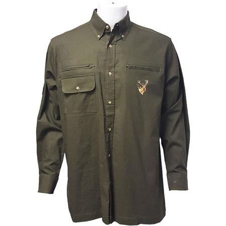 Camisa De Mangas Compridas Para Homem Bartavel Hunter Cerf - Kaki