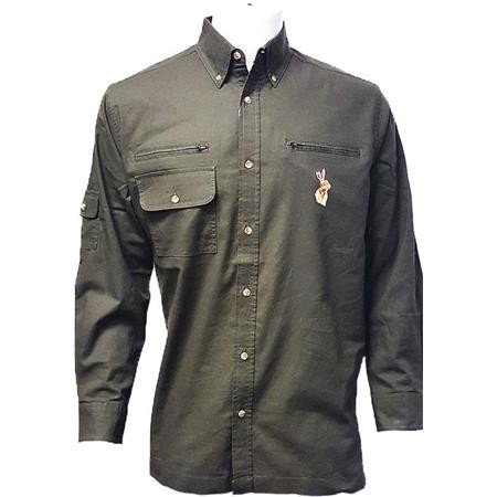 Camisa De Mangas Compridas Para Homem Bartavel Hunter Lievre - Kaki