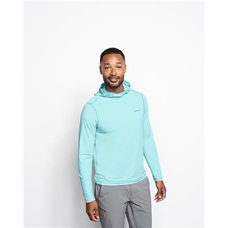 CAMISA DE MANGAS COMPRIDAS PARA HOMEM ORVIS SUN DEFENSE L/S HOODIE - FRESH AIR