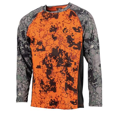 Camisa De Mangas Compridas Para Homem Somlys Stretch Digital 058