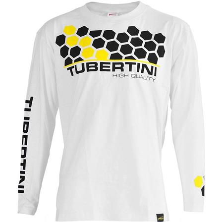 Camisa De Mangas Compridas Para Homem Tubertini Exa Long Blanc/Bleu