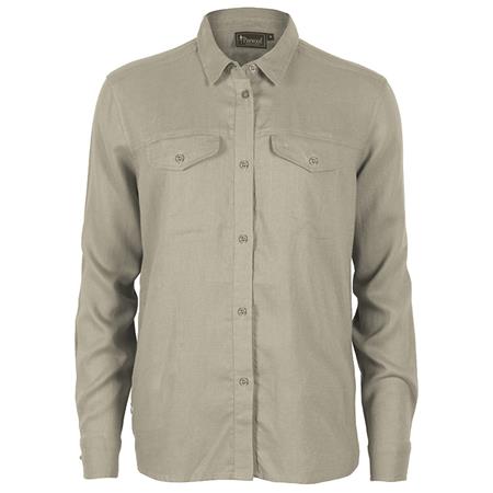 Camisa De Mangas Compridas Para Mulher Pinewood Värnamo Insectsafe Linen L/S W