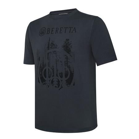 Camisa De Mangas Curtas Homem - Ebony Beretta Outline - Ebony