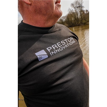 CAMISA DE MANGAS CURTAS HOMEM PRESTON INNOVATIONS LIGHTWEIGHT BLACK RAGLAN - NOIR