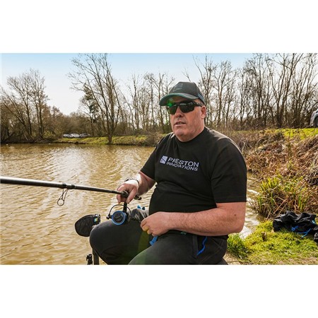 CAMISA DE MANGAS CURTAS HOMEM PRESTON INNOVATIONS LIGHTWEIGHT BLACK RAGLAN - NOIR