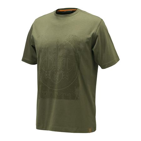 Camisa De Mangas Curtas Para Homem Beretta Logo