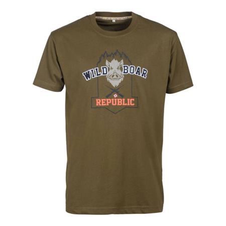 Camisa De Mangas Curtas Para Homem Percussion Wild Boar Republic Ii