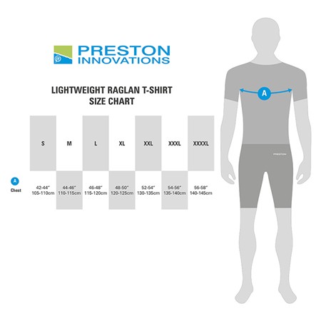 CAMISA DE MANGAS CURTAS PARA HOMEM PRESTON INNOVATIONS LIGHTWEIGHT BLUE RAGLAN - BLEU