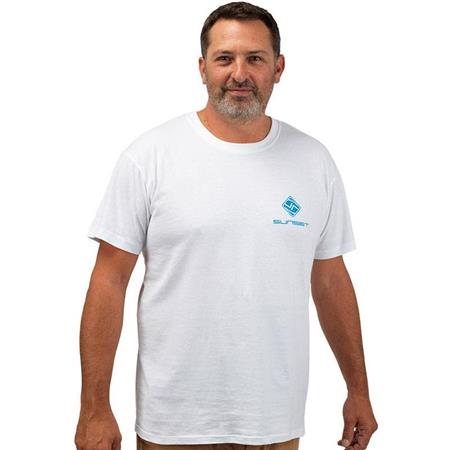 CAMISA DE MANGAS CURTAS PARA HOMEM SUNSET - BLANC