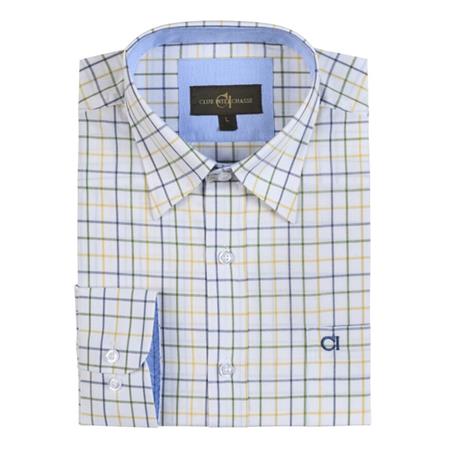 Camisa De Mangas Largas Para Hombre Club Interchasse Acteon - Vert/Jaune