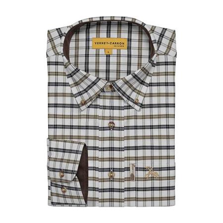 Camisa De Mangas Largas Para Hombre Ligne Verney-Carron Clémont - Bleu/Vert