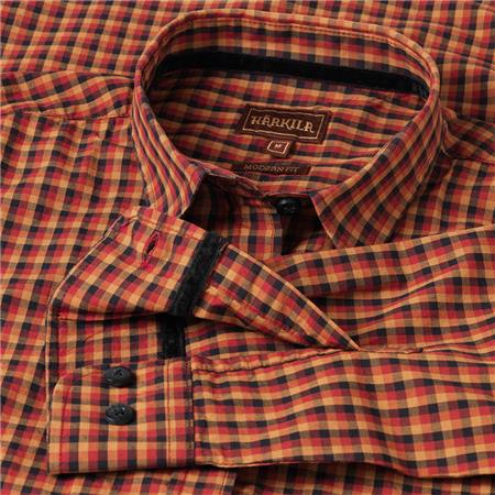 CAMISA DE MANGAS LARGAS PARA MUJER HARKILA SELJA LADY L/S CHECK - CARREAUX ROUGE/NOIR