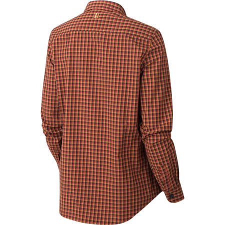 CAMISA DE MANGAS LARGAS PARA MUJER HARKILA SELJA LADY L/S CHECK - CARREAUX ROUGE/NOIR