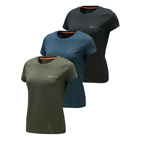 Camisa De Mulher De Mangas Curtas Beretta Woman's - Pack De 3