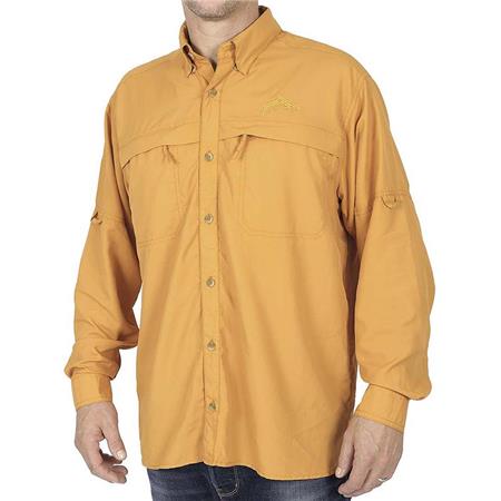 Camisa Manga Larga De Hombre Jmc Nano Dry Burst - Naranja