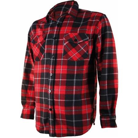 Camisas De Manga Larga Para Hombre Treeland T500 - Carreaux Rouge