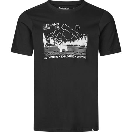 Camiseta De Manga Corta Hombre Seeland Territory - Black
