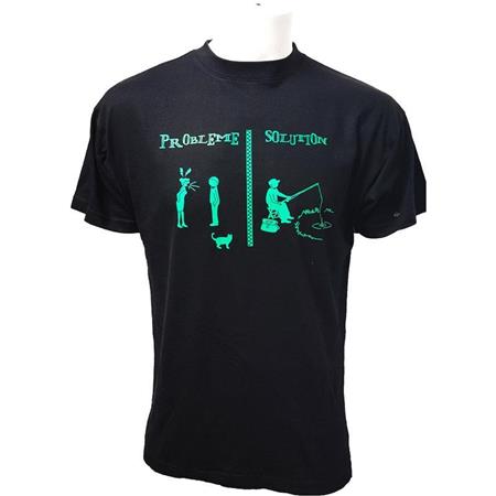 Camiseta De Manga Corta Para Hombre Bartavel Probleme Peche - Negro