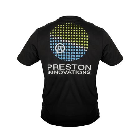CAMISETA DE MANGA CORTA PARA HOMBRE PRESTON INNOVATIONS LIGHTWEIGHT BLACK T-SHIRT - NEGRO