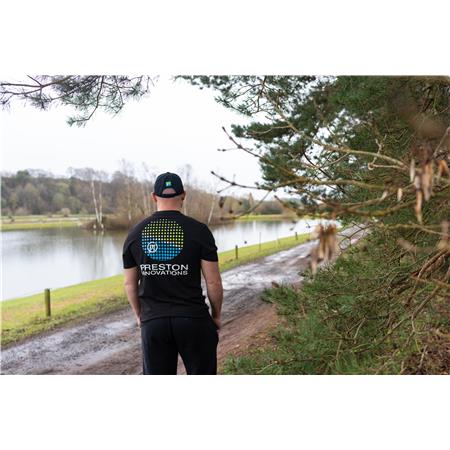 CAMISETA DE MANGA CORTA PARA HOMBRE PRESTON INNOVATIONS LIGHTWEIGHT BLACK T-SHIRT - NEGRO