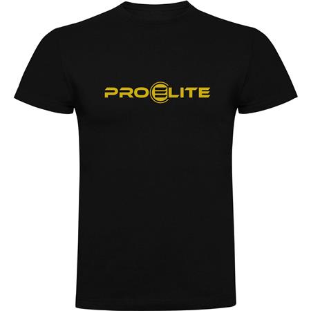 Camiseta De Manga Corta Para Hombre Pro Elite Baits Gold - Negro