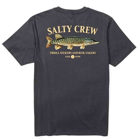 Camiseta De Manga Corta Para Hombre Salty Crew Euro Pike S/S Tee - Negro