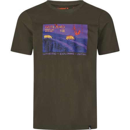 Camiseta De Manga Corta Para Hombre Seeland Thermal - Pine Green
