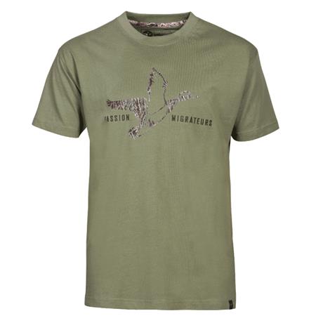 Camiseta De Manga Corta Percussion Passion Migrateurs - Kaki